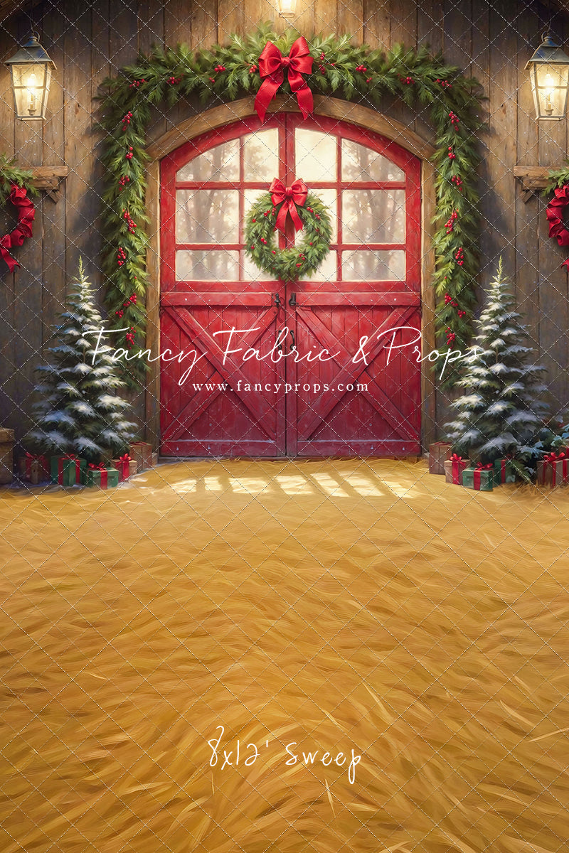 Christmas At The Red Barn - Straw Floor - with Sweep Option