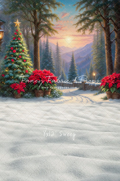 Sunset on Yuletide Lane - With Sweep Option