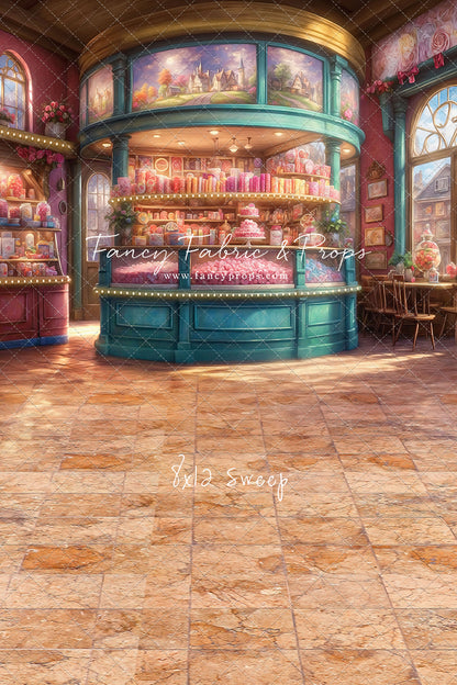 Sweet Tart Hearts with Tile Floor - With Sweep Option