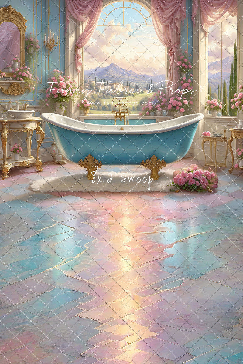 Tuscan Villa Powder Parlor - With Sweep Option