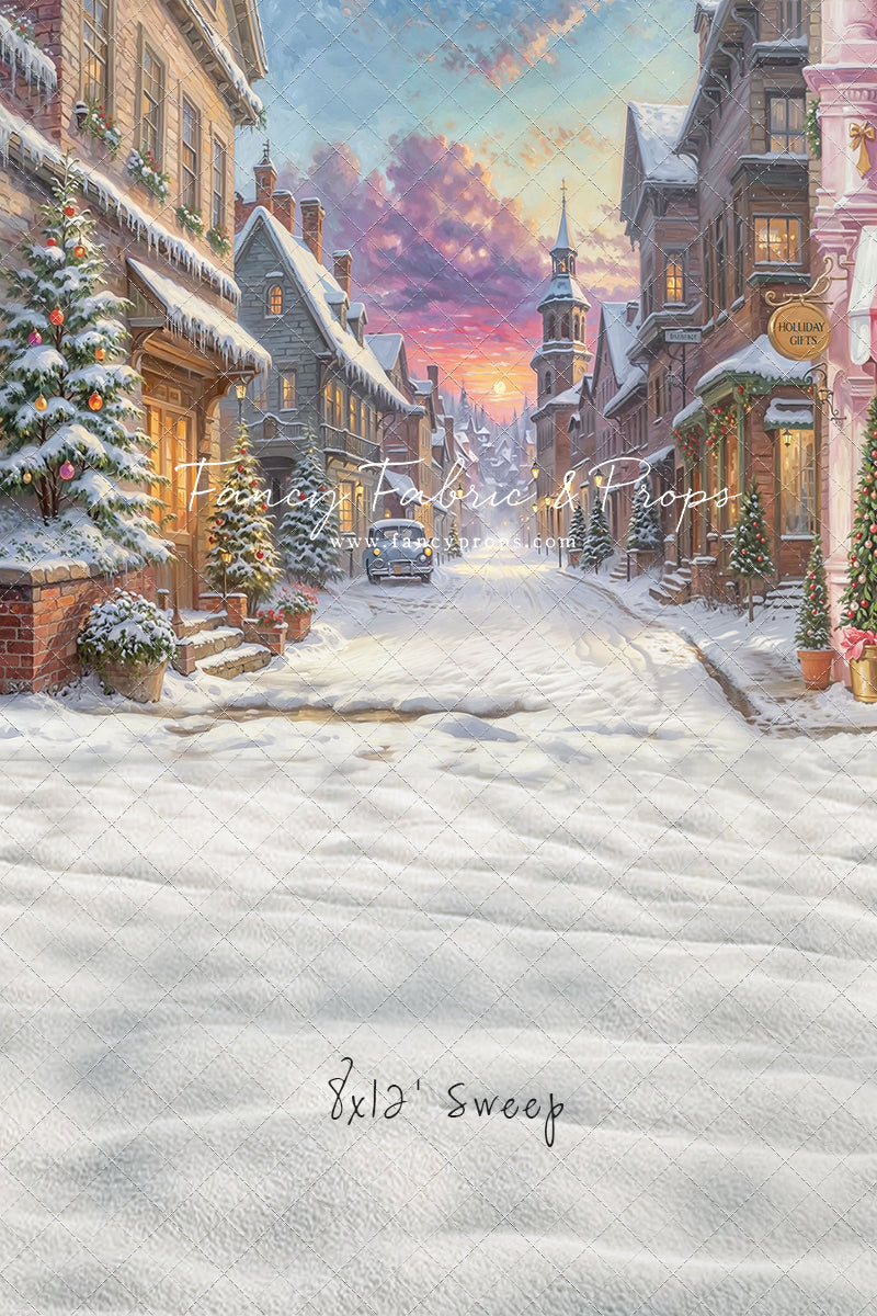 Winter Glow on Heritage Lane - With Sweep Option