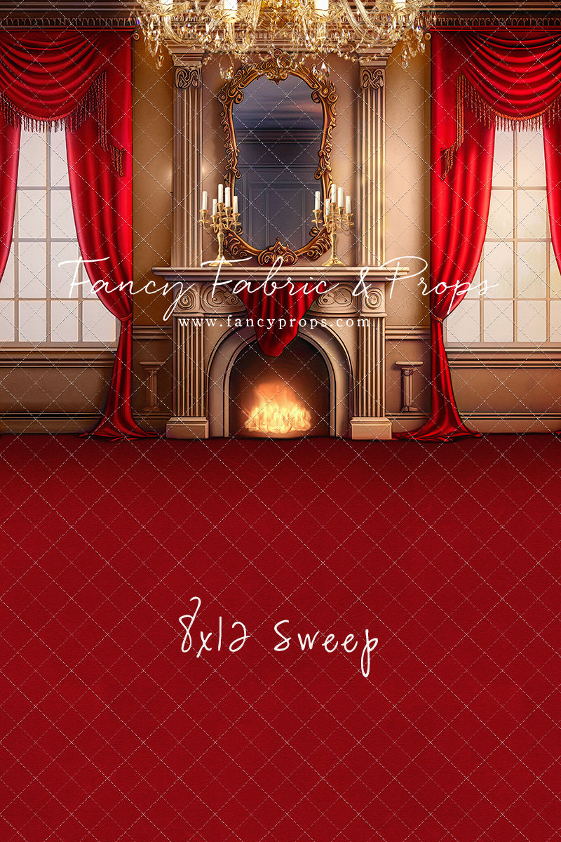 Cozy Up By The Fire - Red Carpet Option - with Sweep Option