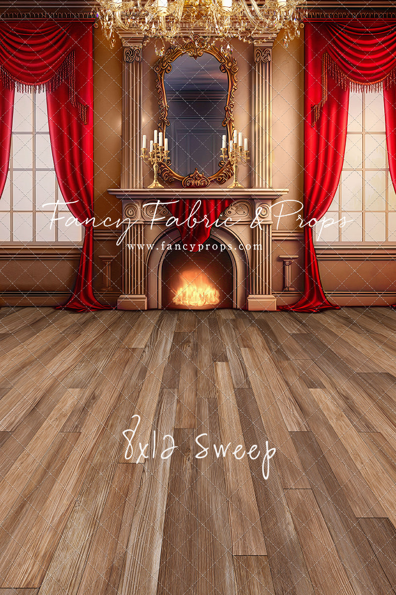 Cozy Up By The Fire - Wood Floor Option - with Sweep Option