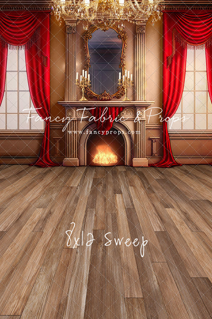 Cozy Up By The Fire - Wood Floor Option - with Sweep Option