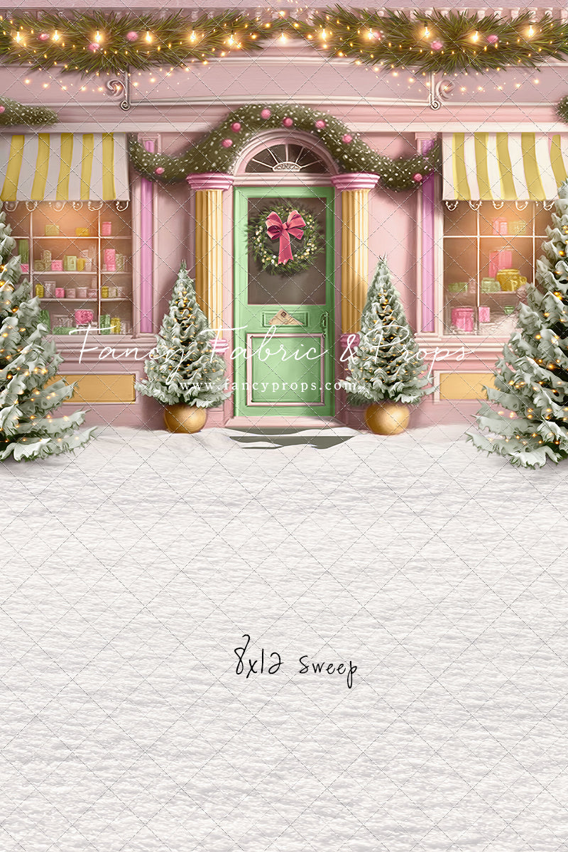 Frosty Sweet Shop - Green & Gold - with Sweep Option