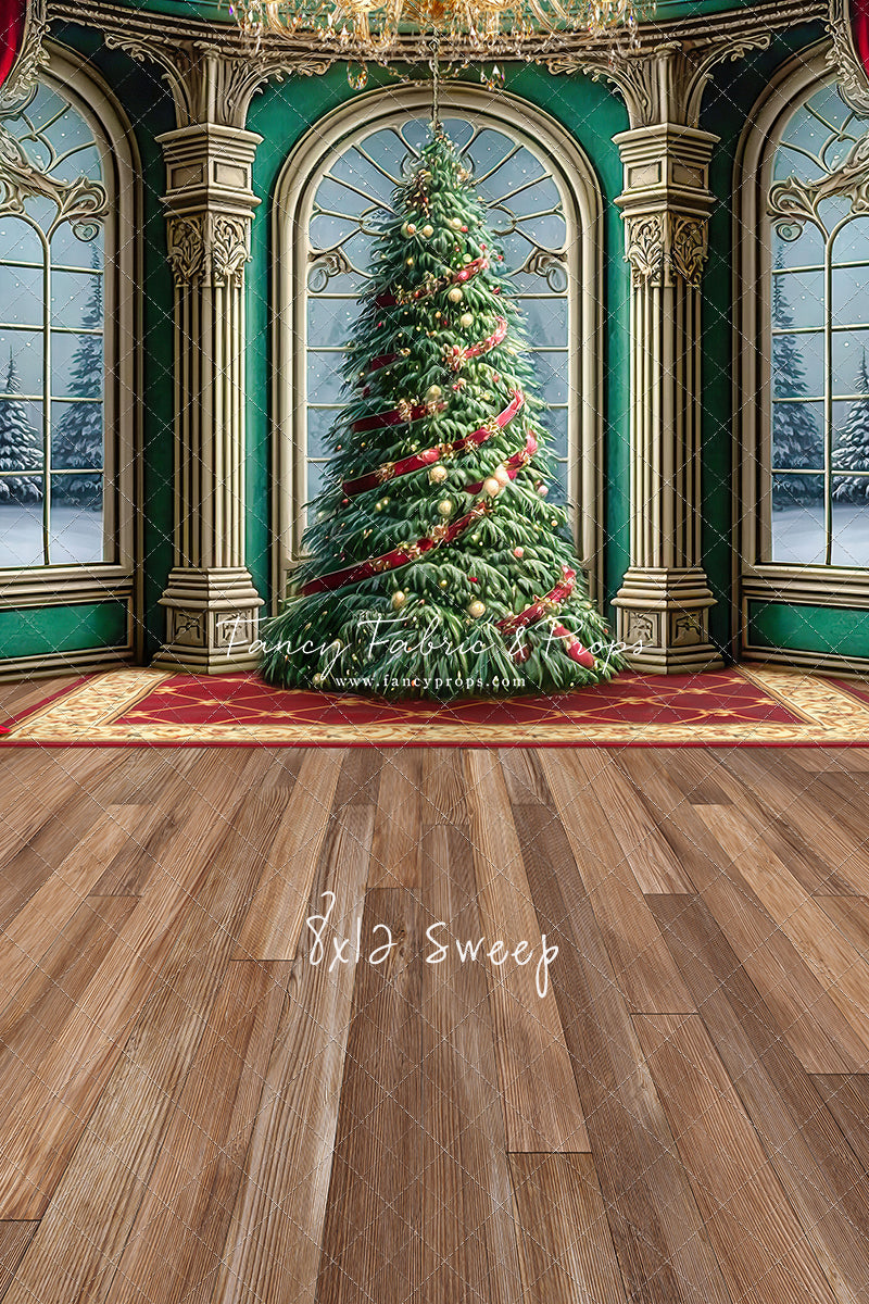 Royal Christmas Tree - Wood Floor Option - with Sweep Option