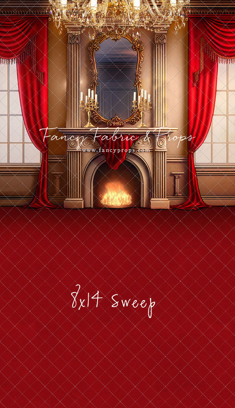 Cozy Up By The Fire - Red Carpet Option - with Sweep Option