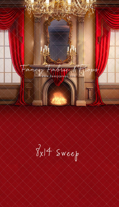 Cozy Up By The Fire - Red Carpet Option - with Sweep Option