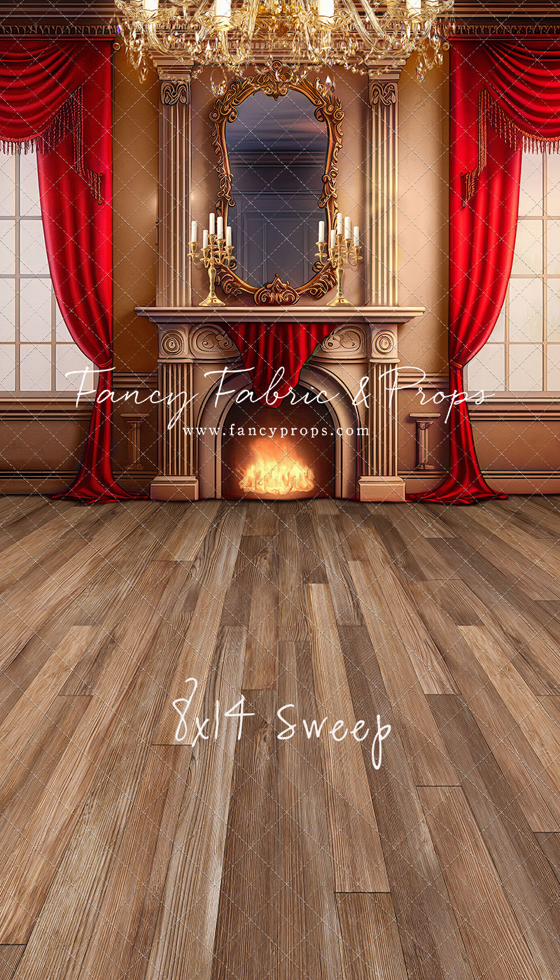 Cozy Up By The Fire - Wood Floor Option - with Sweep Option