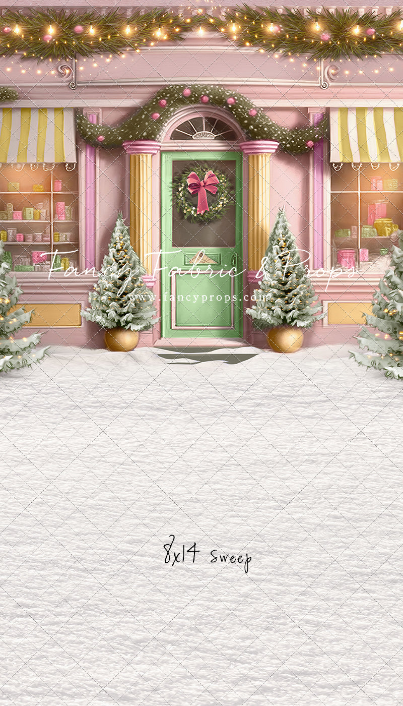 Frosty Sweet Shop - Green & Gold - with Sweep Option