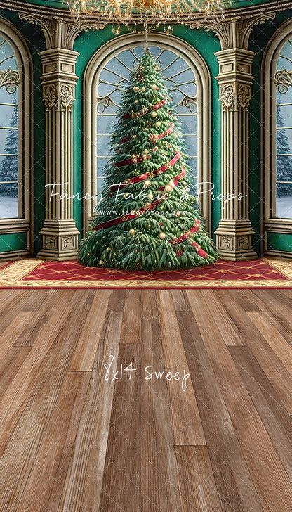 Royal Christmas Tree - Wood Floor Option - with Sweep Option