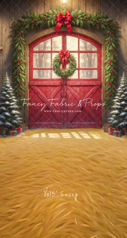 Christmas At The Red Barn - Straw Floor - with Sweep Option