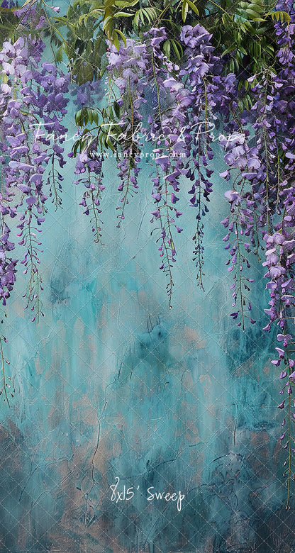 Painted Blue Wisteria