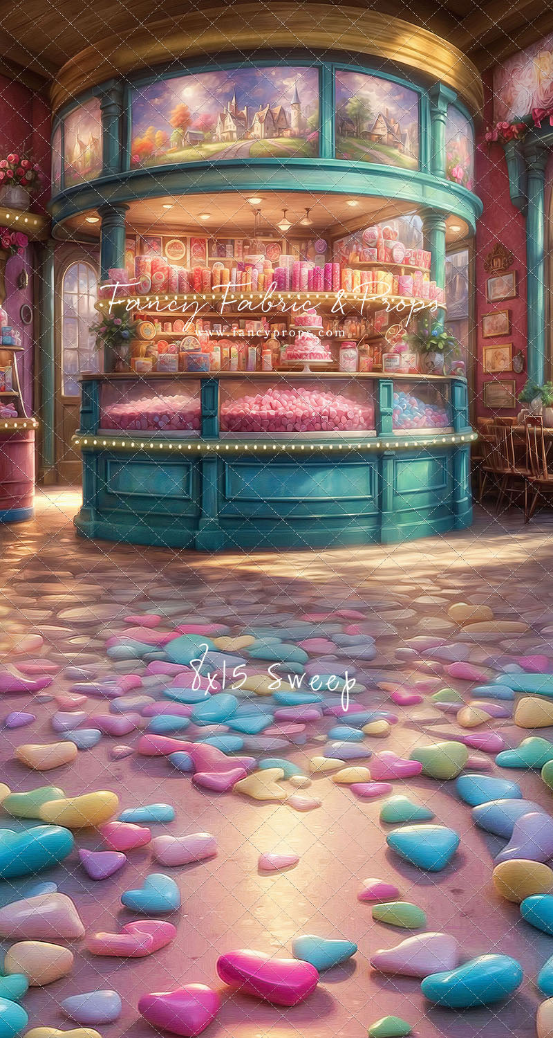 Sweet Tart Hearts with Candy Floor - With Sweep Option