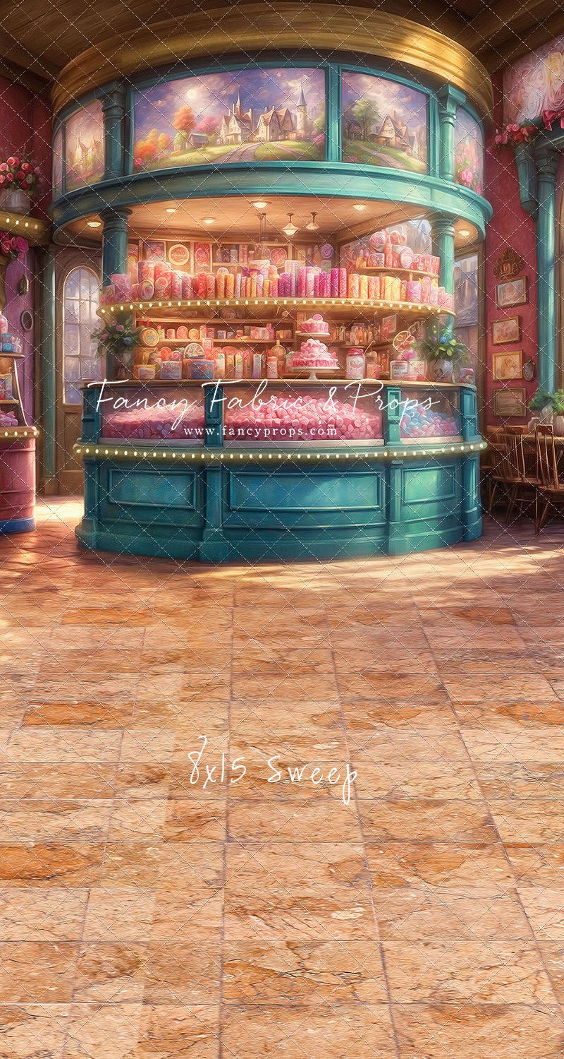 Sweet Tart Hearts with Tile Floor - With Sweep Option