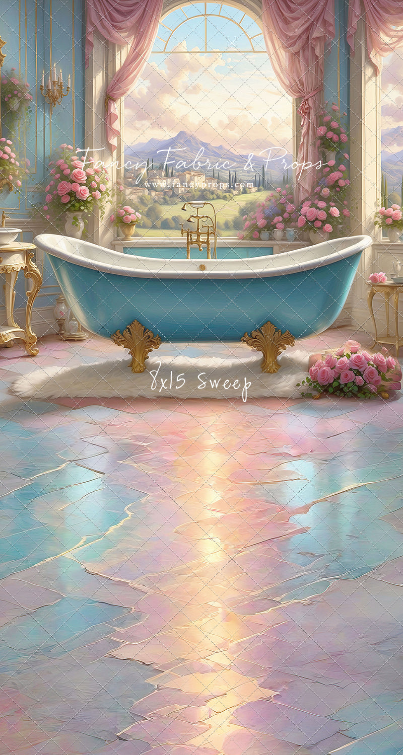 Tuscan Villa Powder Parlor - With Sweep Option