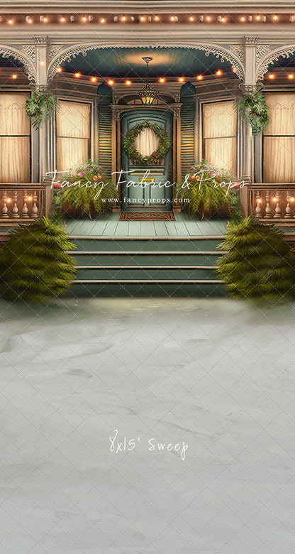 Welcoming Glow Holiday Porch - with Sweep Option