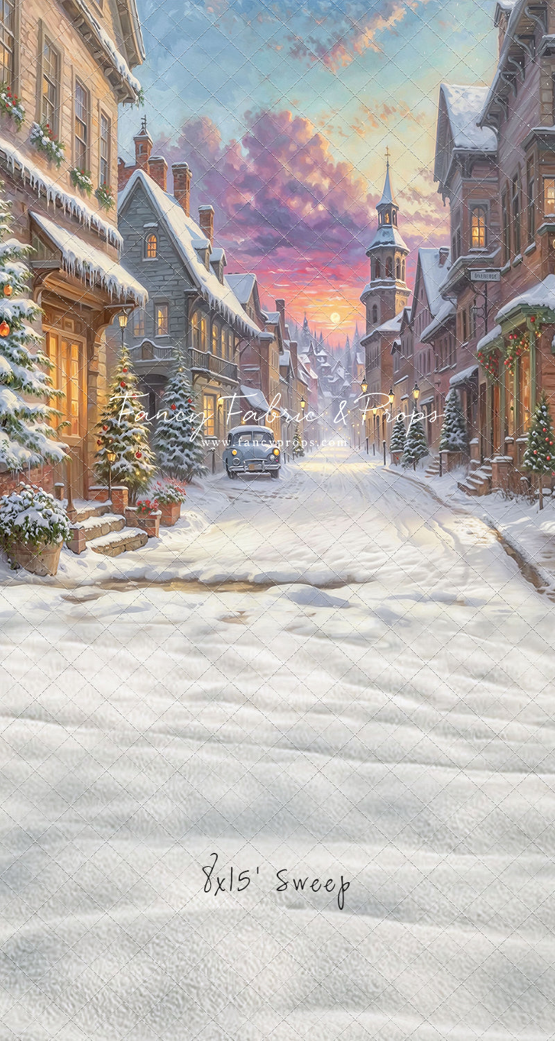 Winter Glow on Heritage Lane - With Sweep Option