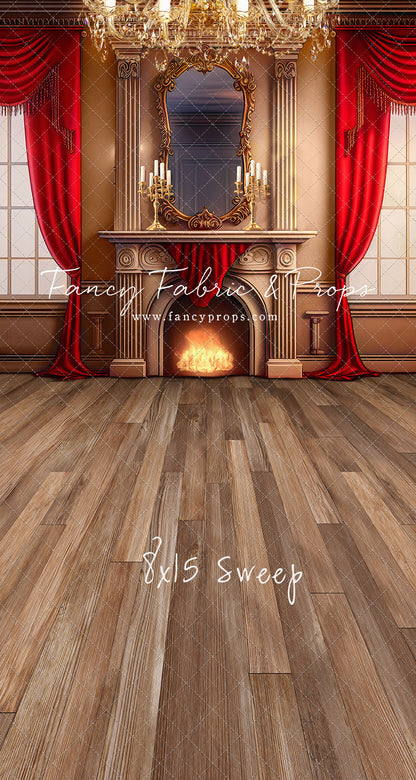 Cozy Up By The Fire - Wood Floor Option - with Sweep Option