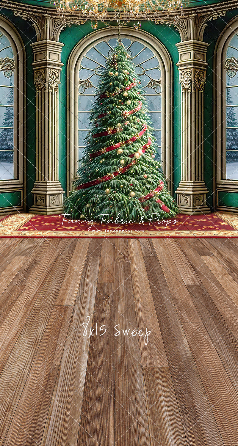 Royal Christmas Tree - Wood Floor Option - with Sweep Option