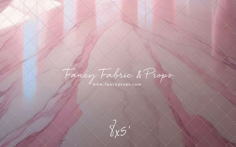 Pastel Pink Marble Mat Floor