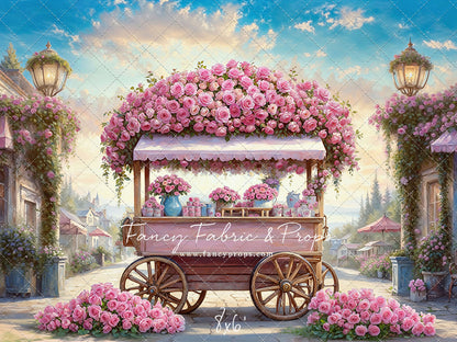 Blushing Bloom Cart - With Sweep Option