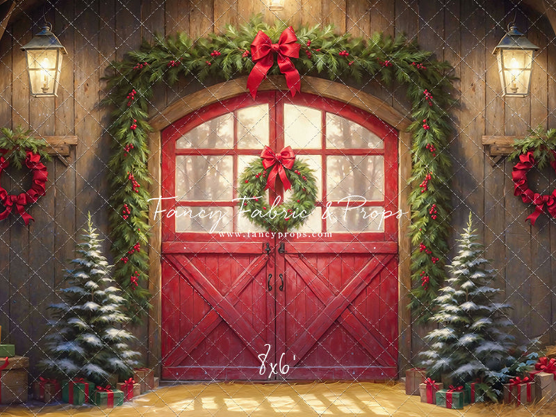 Christmas At The Red Barn - Straw Floor - with Sweep Option