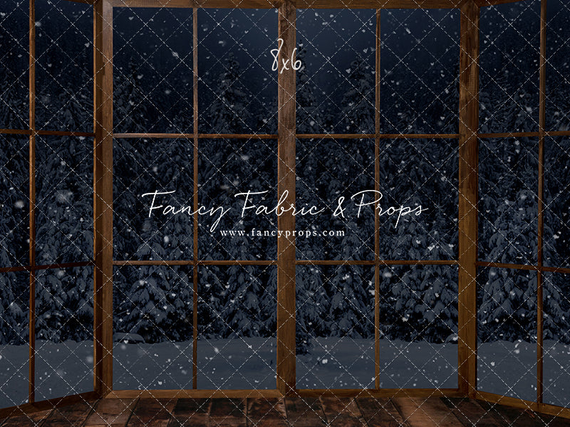 Midnight Snowy Bay View