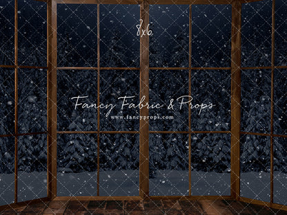 Midnight Snowy Bay View