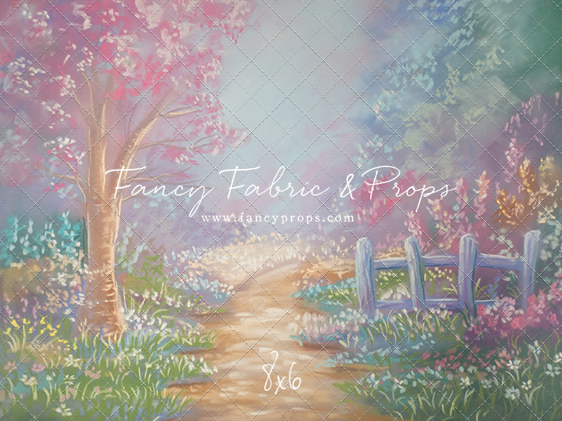 Pastel Garden Pathway - With Sweep Option