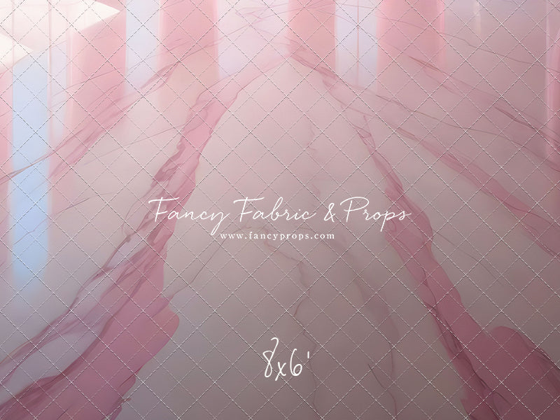 Pastel Pink Marble Mat Floor