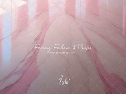Pastel Pink Marble Mat Floor