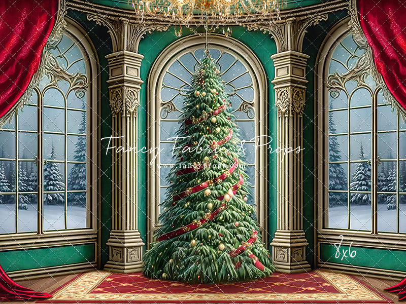 Royal Christmas Tree - Wood Floor Option - with Sweep Option