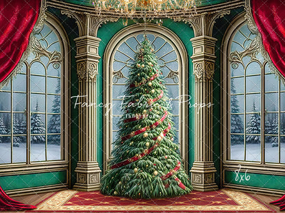 Royal Christmas Tree - Wood Floor Option - with Sweep Option