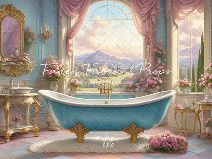 Tuscan Villa Powder Parlor - With Sweep Option