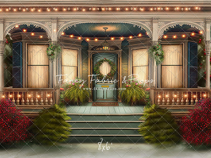 Welcoming Glow Holiday Porch - with Sweep Option