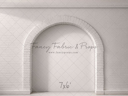 White Brick Alcove - White Floor - With Sweep Option