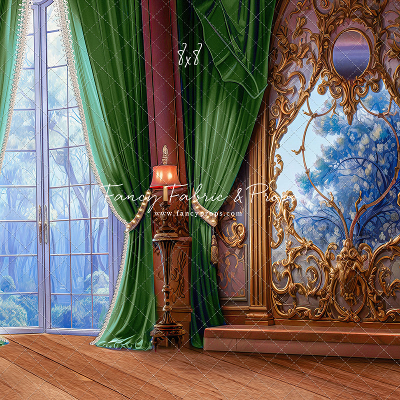 Ballroom Royal Staircase - Green - 4 piece Room