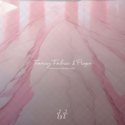Pastel Pink Marble Mat Floor