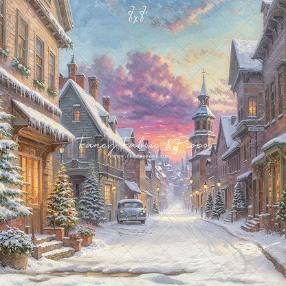 Winter Glow on Heritage Lane - With Sweep Option