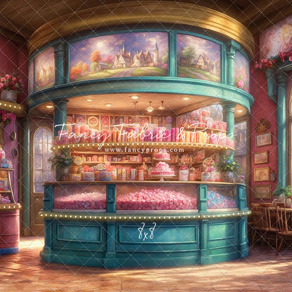 Sweet Tart Hearts with Tile Floor - With Sweep Option