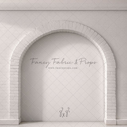 White Brick Alcove - White Floor - With Sweep Option