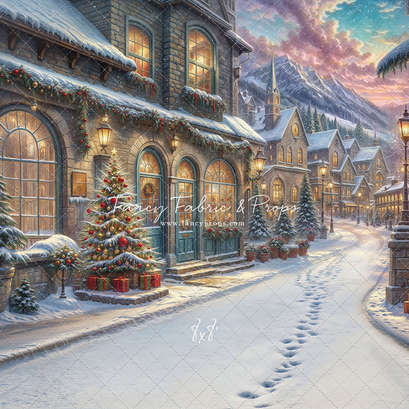 Winter Frost Market Street - Snow Version - with Sweep Option