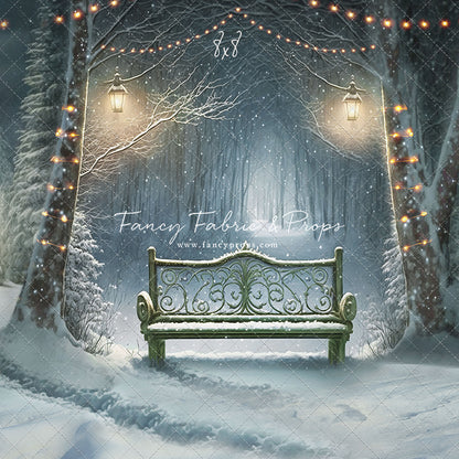 Snowy Bench - Green - with Sweep Option