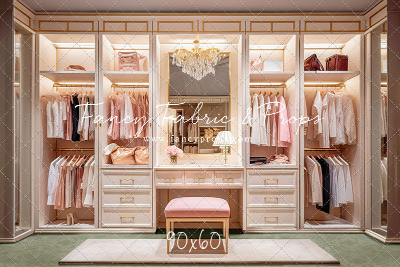 Boss Babe Closet - Green Carpet - With Sweep Option