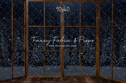 Midnight Snowy Bay View