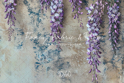Painted Floral Lavender Wisteria
