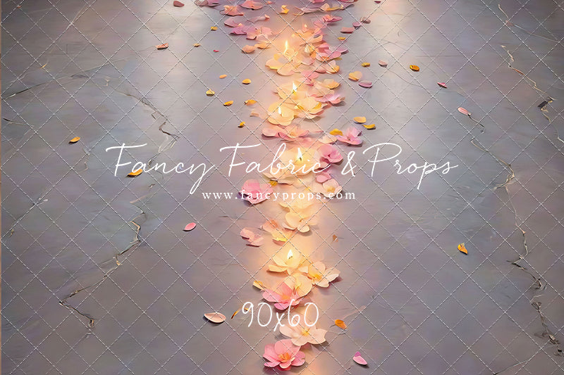Path of Petals Concrete Floor
