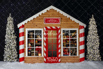 Santa's Peppermint Workshop 2pc Mini Room