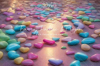 Sweet Tart Hearts Candy - Floor